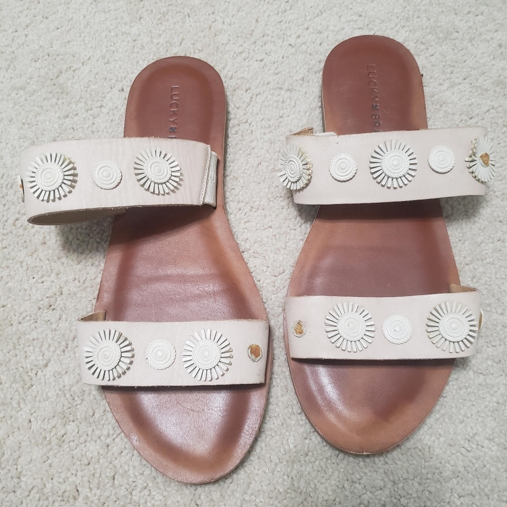 Lucky Brand Adalyn Leather Boho Open Toe Sandals